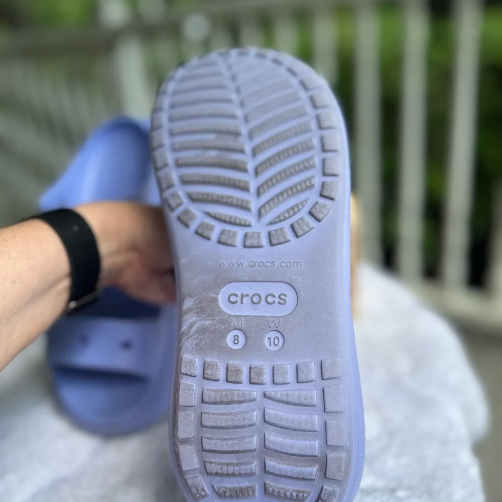 CROCS Women's Platform Sandals moon jelly lavender